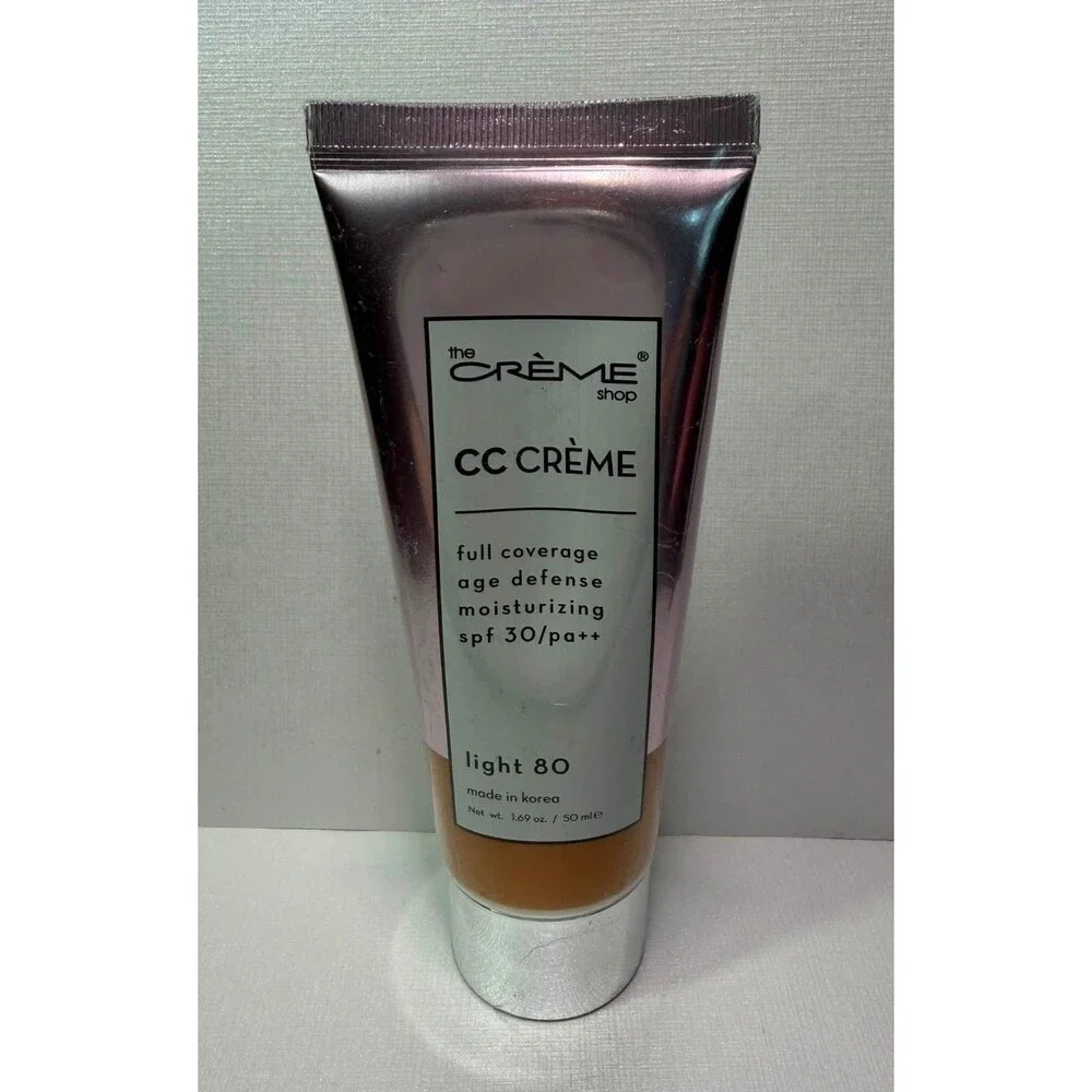 The Crème Shop CC Crème – Light 80 – Full Coverage SPF 30 PA